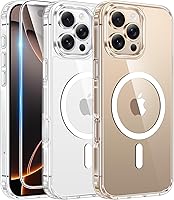 Vista 106 de FNTCASE Funda para iPhone 15 Plus: Fundas magnéticas transparentes para teléfono con protector de pantalla compatible con Magsafe Slim Anti