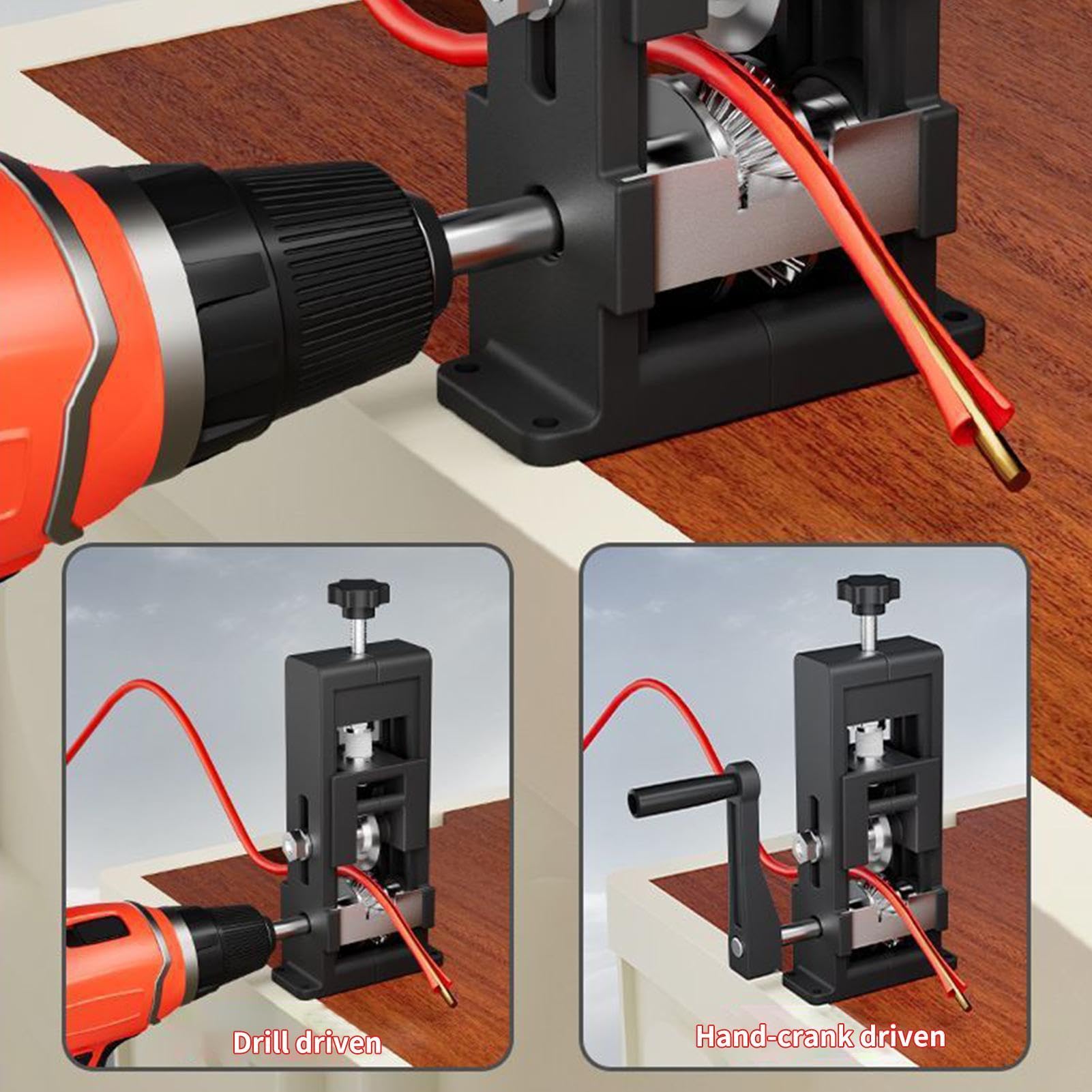 Dénudeur de fil manuel,Coupe-câble ergonomique professionnel - Dénudeur de Fil de Cuivre - pour Électricien, Réseau, Électricité, Usage Commercial, Industriel, Résidentiel, Bâtiment, Véhicules,