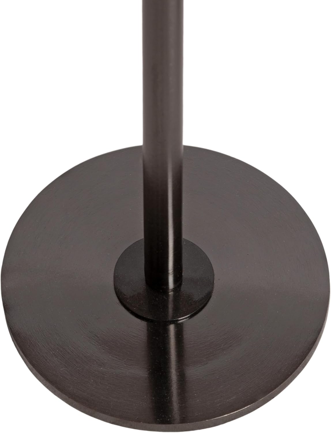 Kate and Laurel Pianka Decorative Modern Pedestal Round Drink Table, 7 x 7 x 22, Gunmetal, Cast Aluminum Mini Table with Organic Tabletop Shape for Use as Small Plant Stand or Living Room Accent