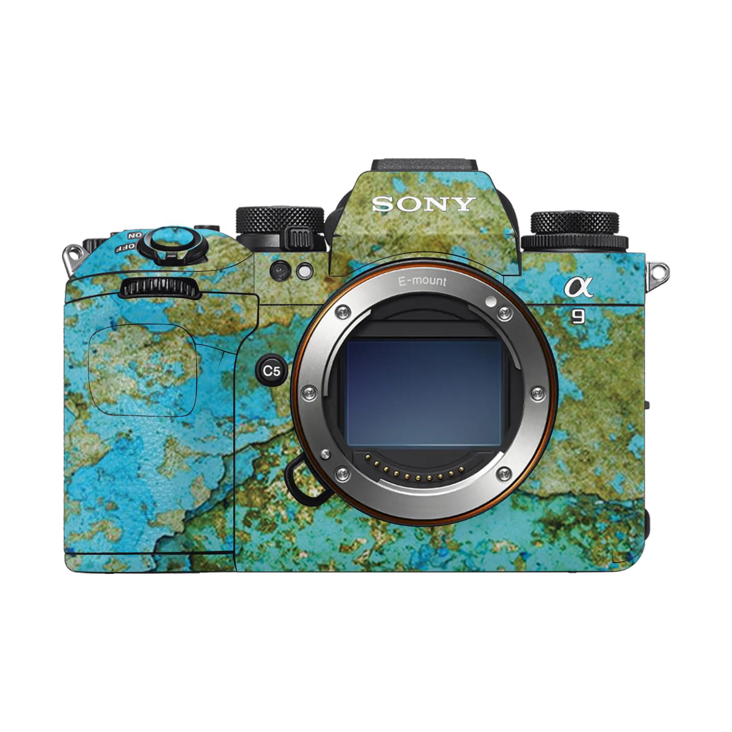 Camera Skin Compatible with Sony Alpha 9 III (2024) - Teal Marble - Premium 3M Vinyl Protective Wrap Decal Cover - Easy to Apply | Crafted in the USA by MightySkins