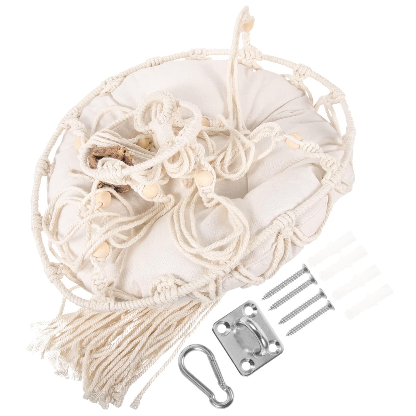BESPORTBLE Amaca per Gatti Intrecciata a Mano Kit Sospensione Boho