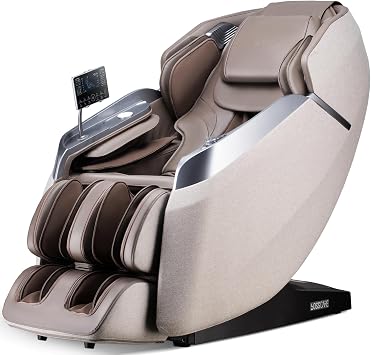 2026 4D Massage Chair Full Body,Zero Gravity 57SL-Track Recliner | 24 Auto Modes,40 Airbags Massage,Deep Yoga Stretch,Shiatsu Foot Massage,Body Scan with Built-in Heat SystemBrown