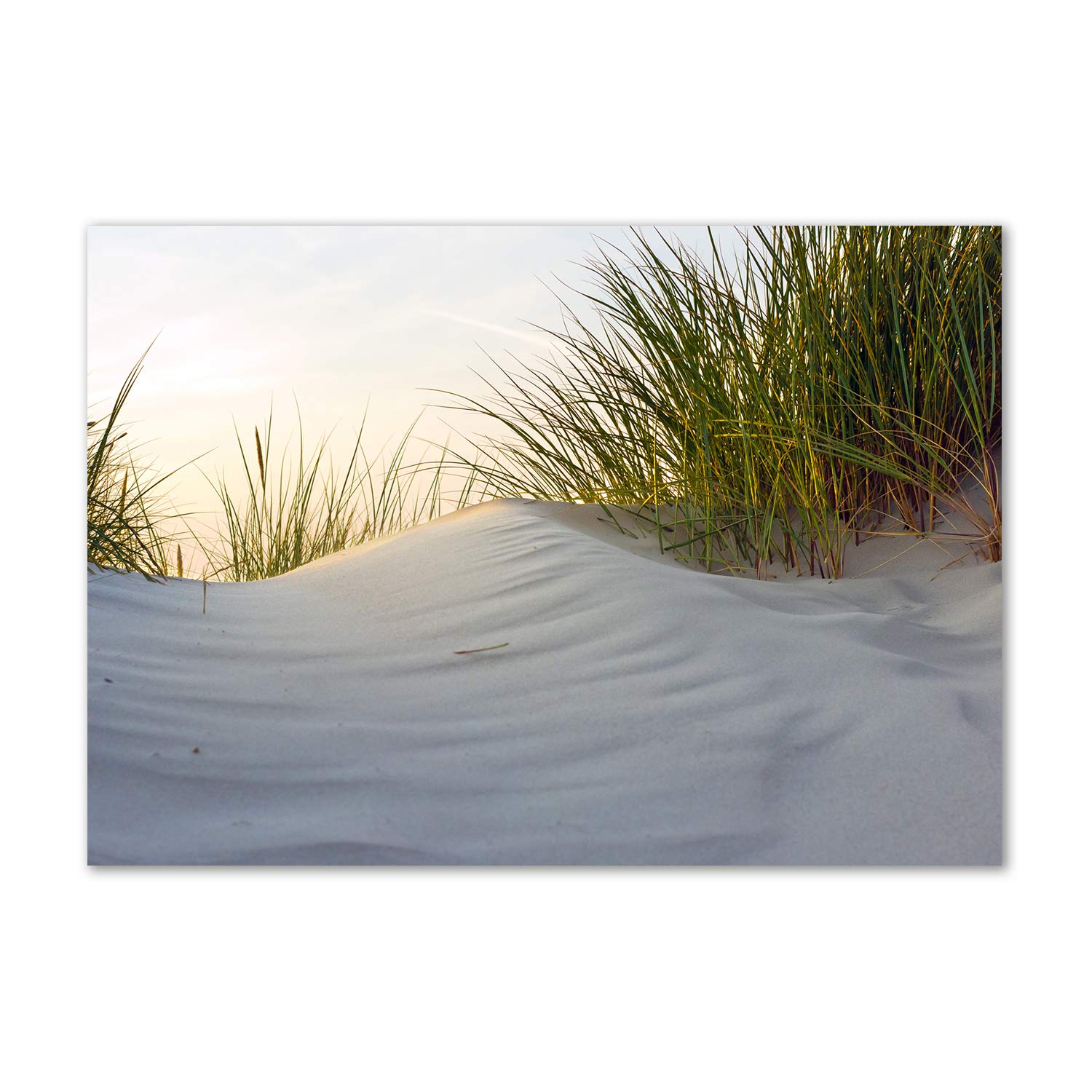 Tableau acrylique beige Tulup dunas costeras mural incassable pour piece humide