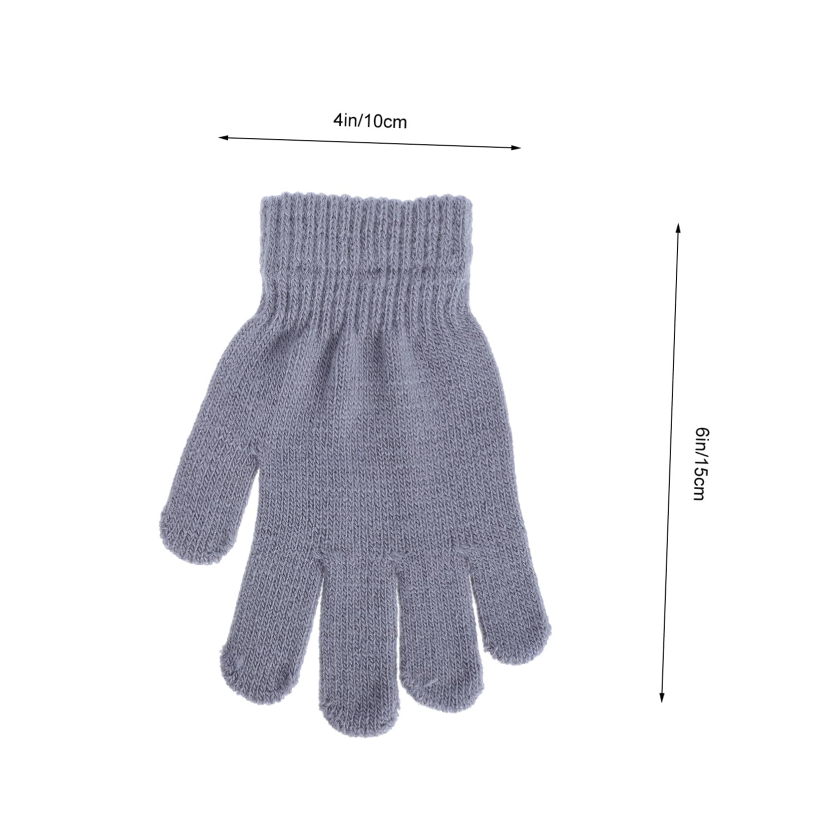 FOMIYES Boys and Girls Winter Gloves Acrylic Yarn Full Fingers Gloves for Girls Boys Fashion Design Bright Colors