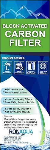 Miniatura 5 de Filtros de repuesto para sistema de filtración de agua potable de encimera de dos etapas, cartuchos de filtro de agua de carbón activado de