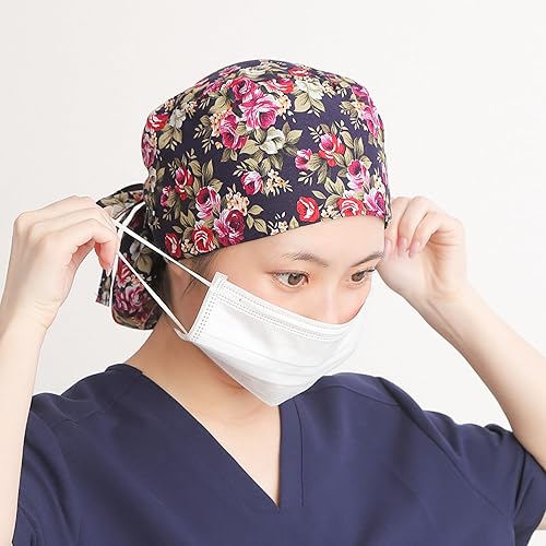 Miniatura 8 de First Lifesaver Cofia de trabajo con botones y un listón, para mujeres con cabello largo
