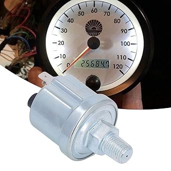 Ubersweet Oil Pressure Sensor, Precise 1/4 NPT Wide Range High Strength Oil Pressure Transducer for Replacement (Glossy Finish Single Head) |