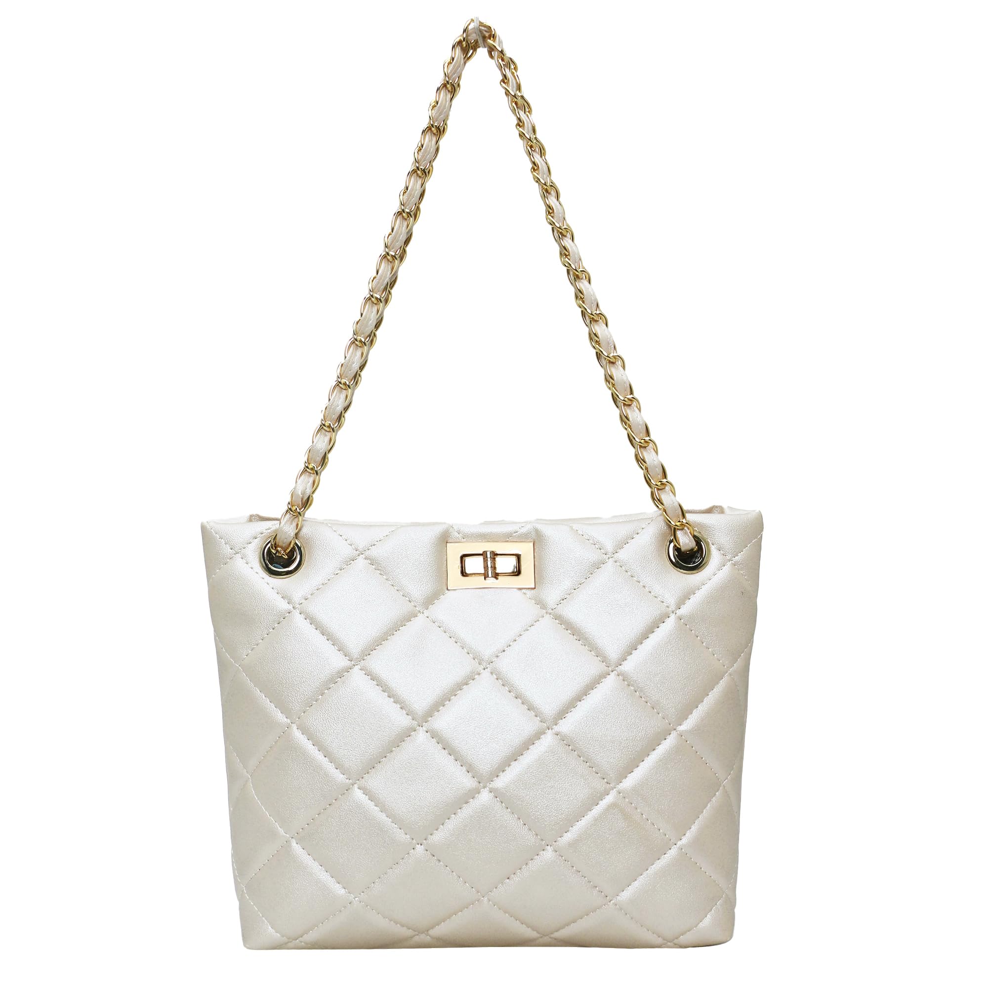 Horse & Hash Elegant and Stylish Sling Cross body Bag with Quilted Details for Girls & Womens (Glitter Beige) (B0CGVRMCHQ) Amazon Price History, Amazon Price Tracker