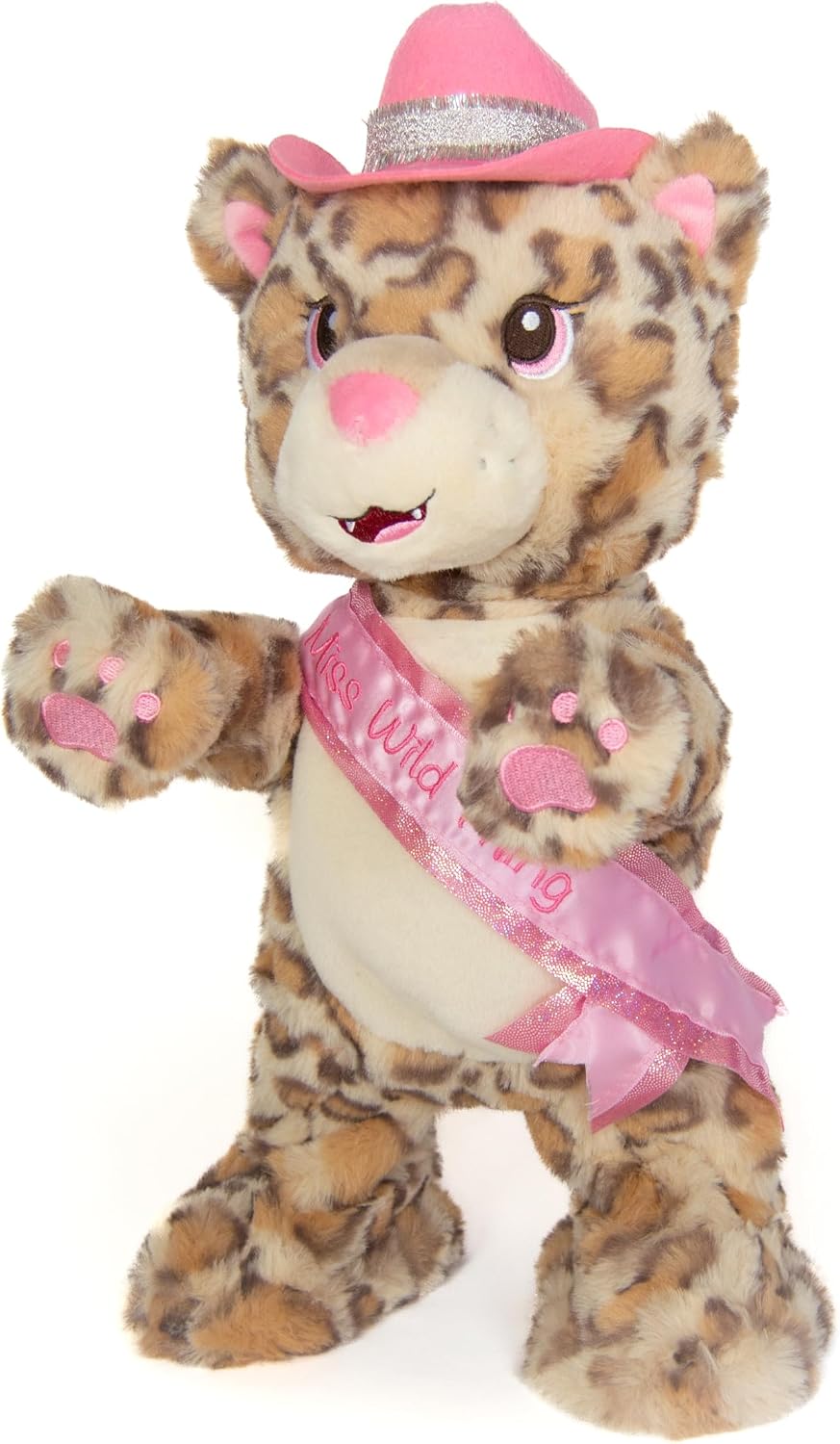 Cuddle Barn - Girl's Night Gina | Singing Dancing Party Animal Plush Leopard - Great Gift for Bachelorette Party, Galentine's Day, Best Friends, Girl Power - Dances to It's Raining Men Song, 14 inches
