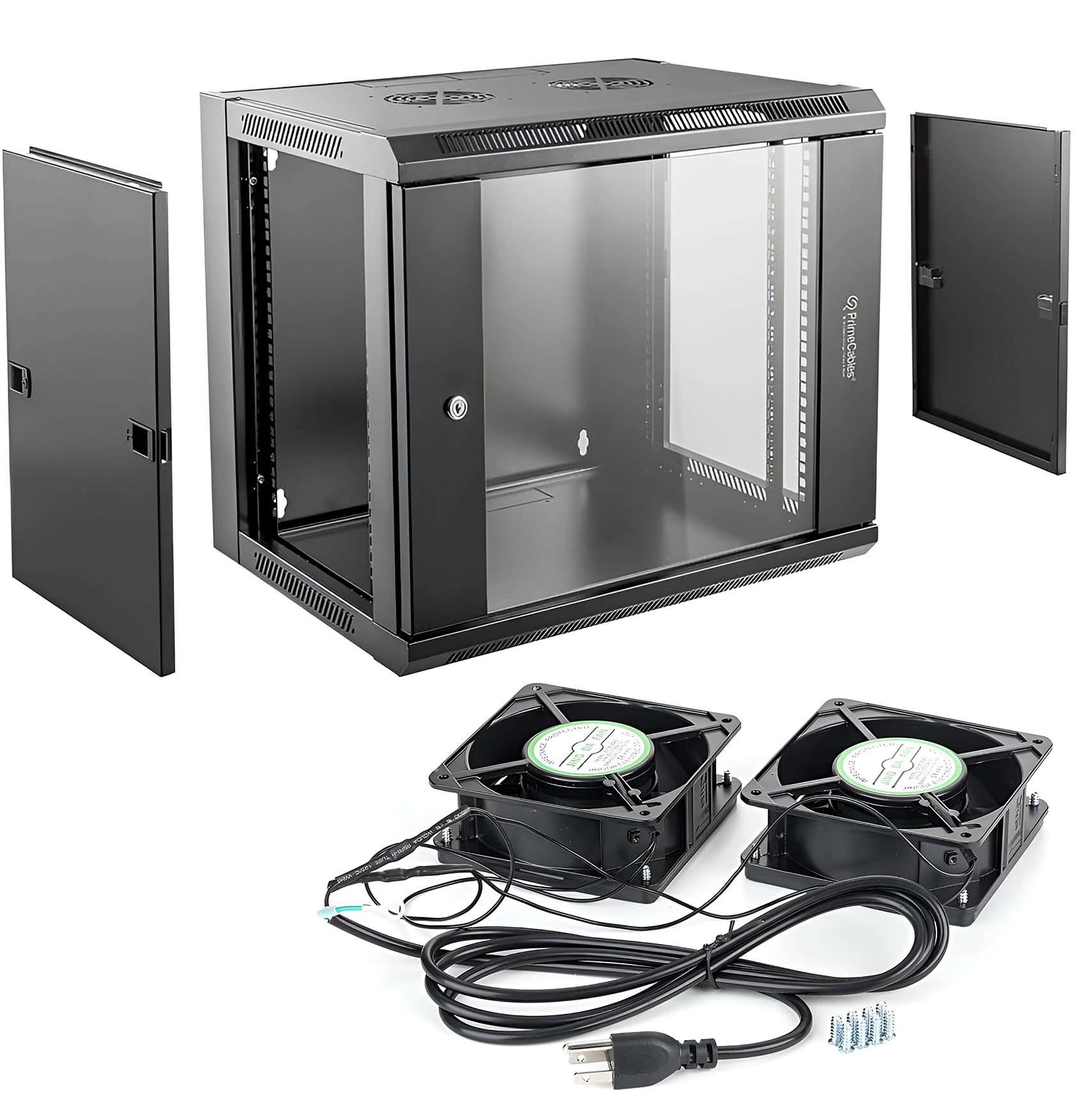 PrimeCables 6U Network Server Rack, Wall-Mount Server Cabinet PrimeCables 6U Network Server Rack, Wall-Mount Server Cabinet