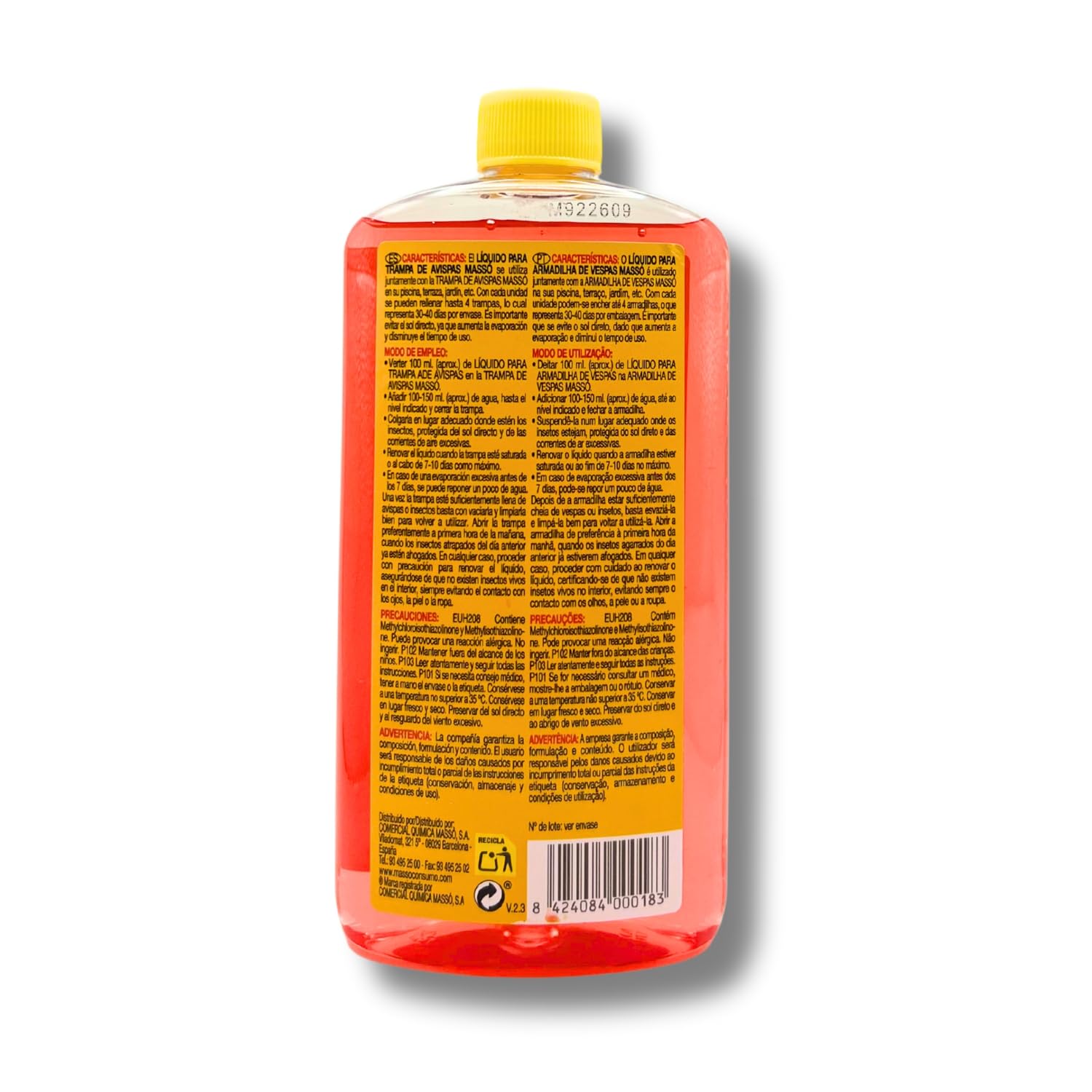 Líquido para Trampa De Avispas Y Avispones 400 Ml – Atrayente Concentrado para Exterior, hasta 4 Trampas por Envase, Duración 30-40 Días, Jardín, Piscina Y Terraza – Preben | Nexum Market — view 2