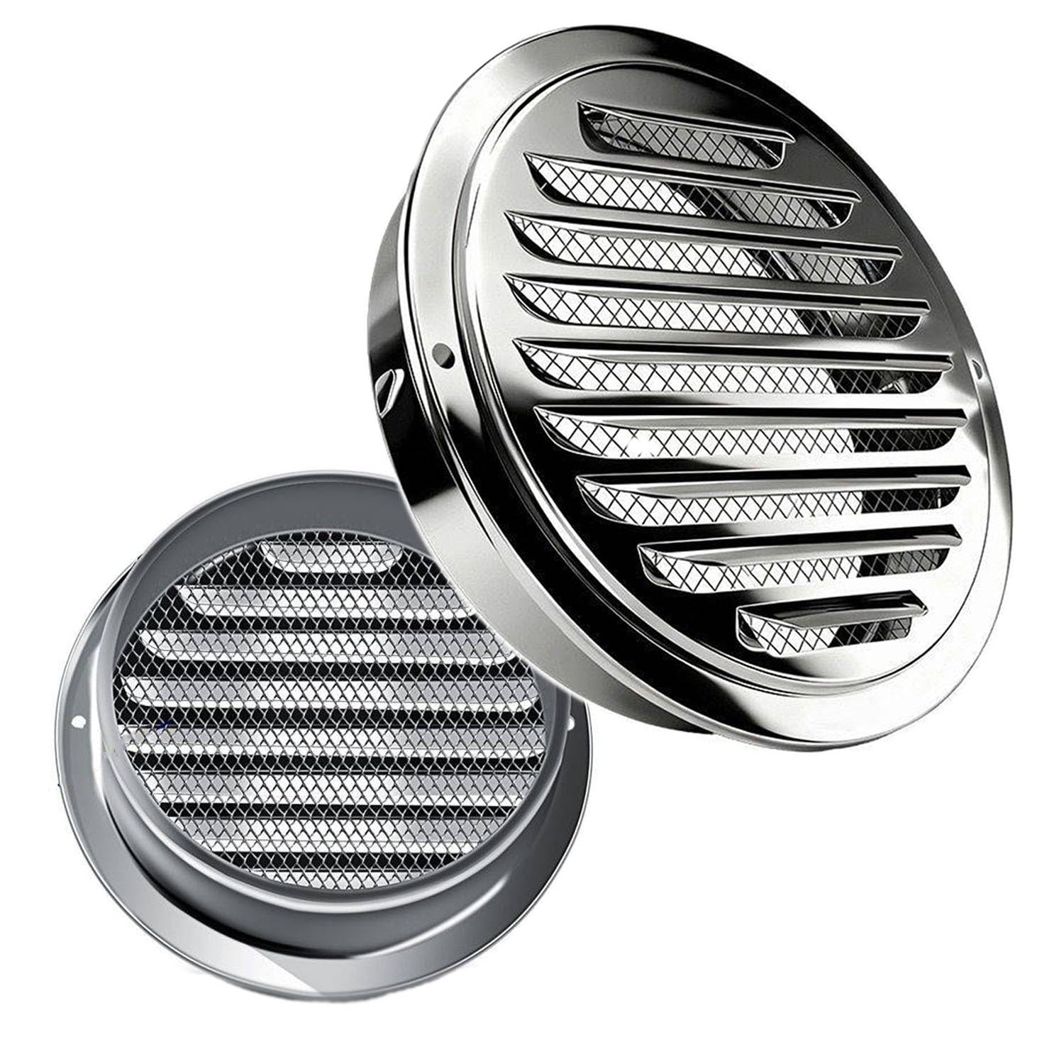 Grill wentylacyjny ze stali nierdzewnej, 100 mm i 150 mm, osłona wentylacyjna do wentylatorów wyciągowych, kratka do kuchni, łazienki