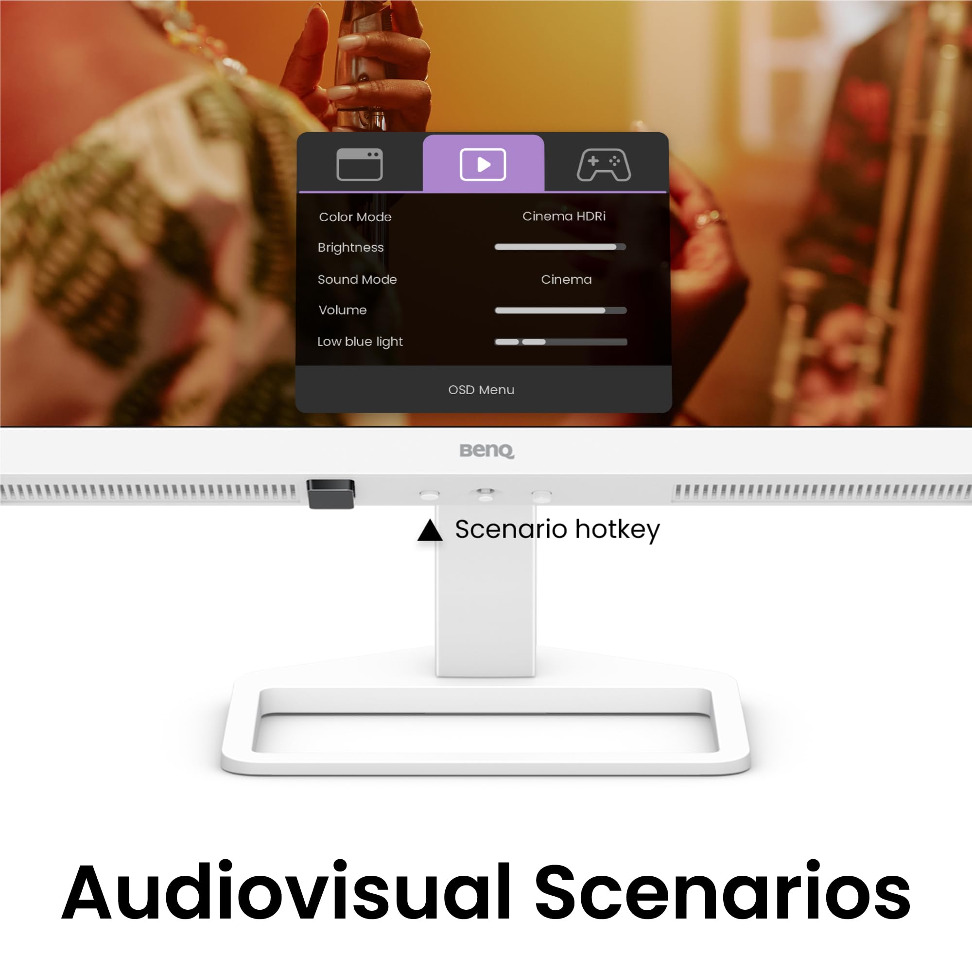 BenQ EW3290U 4K Écran, 32", 3840x1260, P3 98%, Technologie AI Contrast Exclusive, Haut-parleurs 2.1 intégrés avec Caisson de Basses, Port USB-C, 3 Ports HDMI, Design Ergonomique, Technologie Eye Care