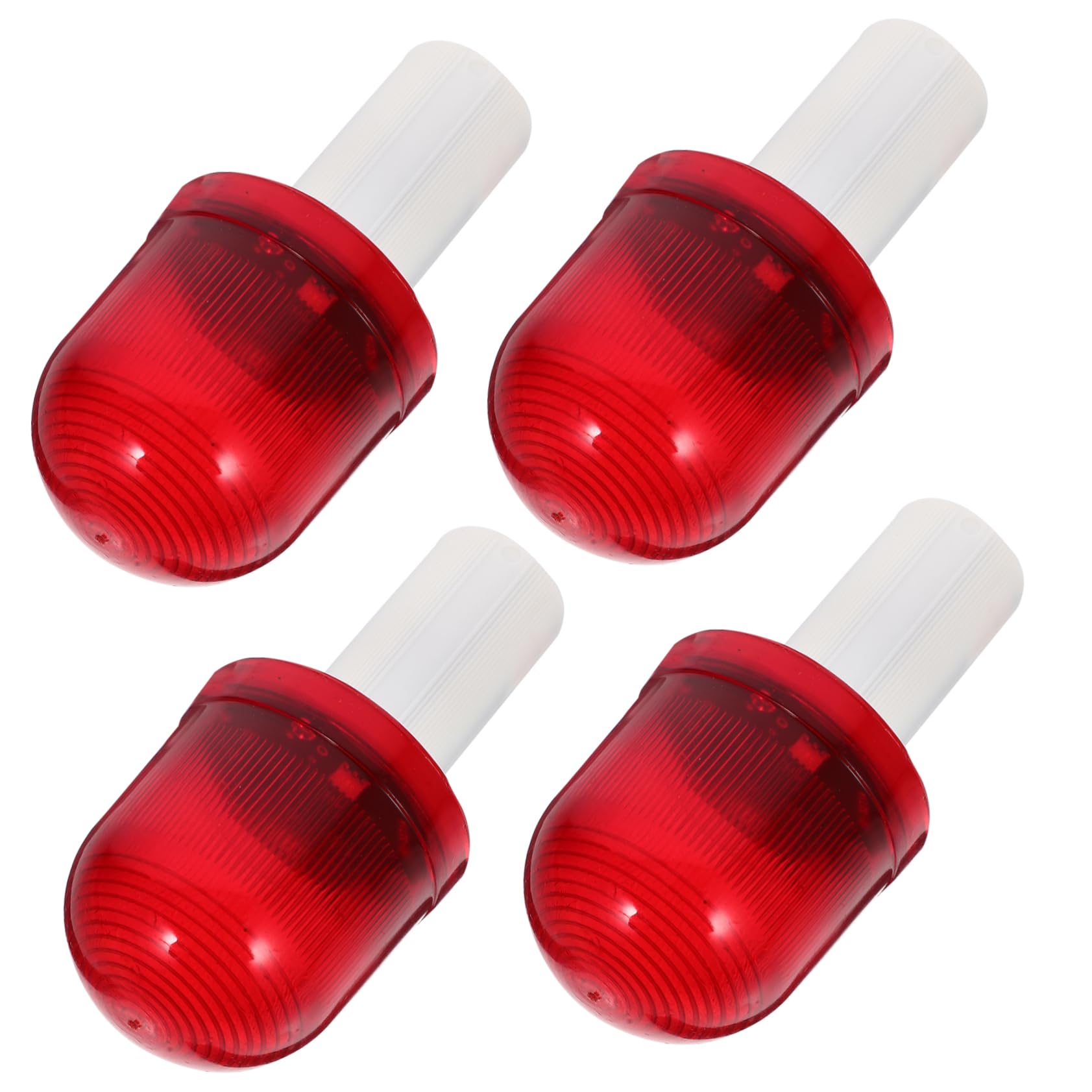 FUNOMOCYA 4pcs Emergency Traffic Cone Lights Flashing Warning Lamps for Parking Construction High Frequency Alerting Safety Decor for Adverse Weather Conditions