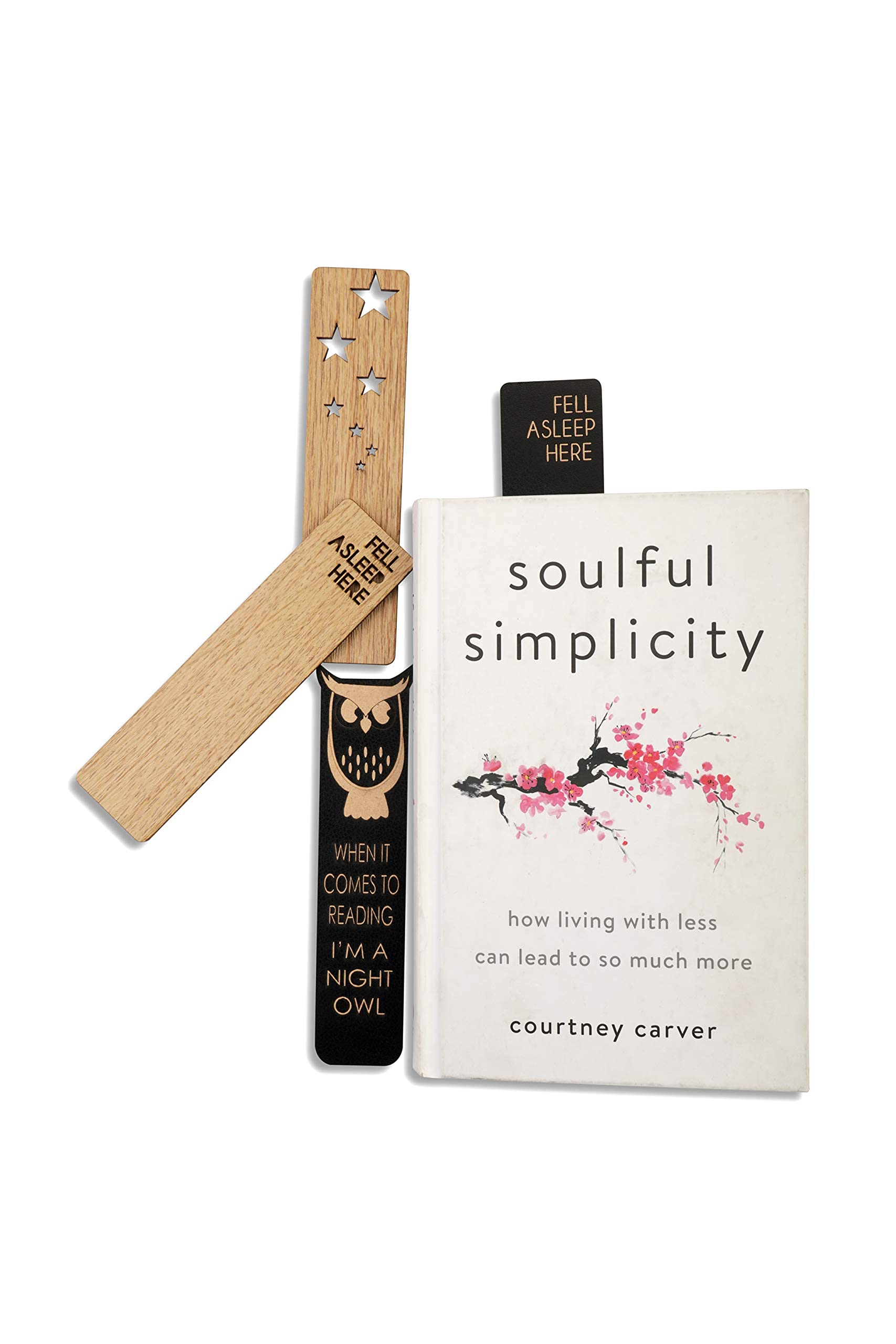 WOODOLOGY INDIA Wooden Paper Bookmarks for Book Lovers: Gifts for Readers | Set of 4 Eco-Friendly Bookmarks in a Handcrafted Wooden Box | Unique 3