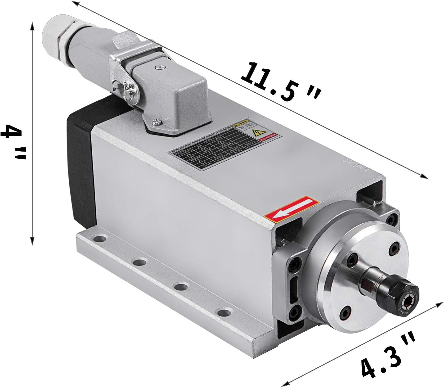 Gеt Pорulаr оƒƒеr Mophorn Spindle Motor 1.5KW Square Air Cooled Spindle Motor ER11 Collect 24000RPM 220V CNC Spindle Motor for CNC Router Engraving Milling Machine (1.5KW Air Cooled) Nеw Arrіvаlѕ Mophorn Spindle Motor 1.5KW Square Air Cooled Spindle Motor ER11 Collect 24000RPM 220V CNC Spindle Motor for CNC Router Engraving Milling Machine (1.5KW Air Cooled)