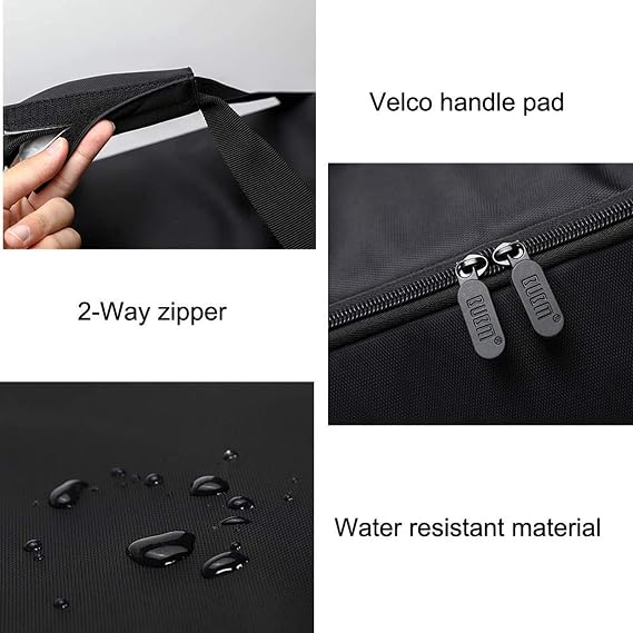 BUBM Desktop Computer Carrying Case, Padded Nylon Carry Tote Bag for Transporting Computer Tower PC Chassis, Keyboard, Cable and Mouse