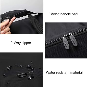 BUBM Desktop Computer Carrying Case, Padded Nylon Carry Tote Bag for Transporting Computer Tower PC Chassis, Keyboard, Cable and Mouse
