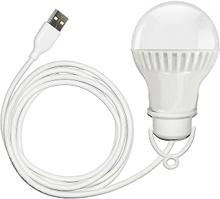 Saish Solutions 6W LED White USB Bulb with Cable and Wire (6 Feet long wire) Price In India