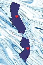 Long Distance Out of State Journal: California & New Jersey (Two Souls One Heart US States Diary Notebook)