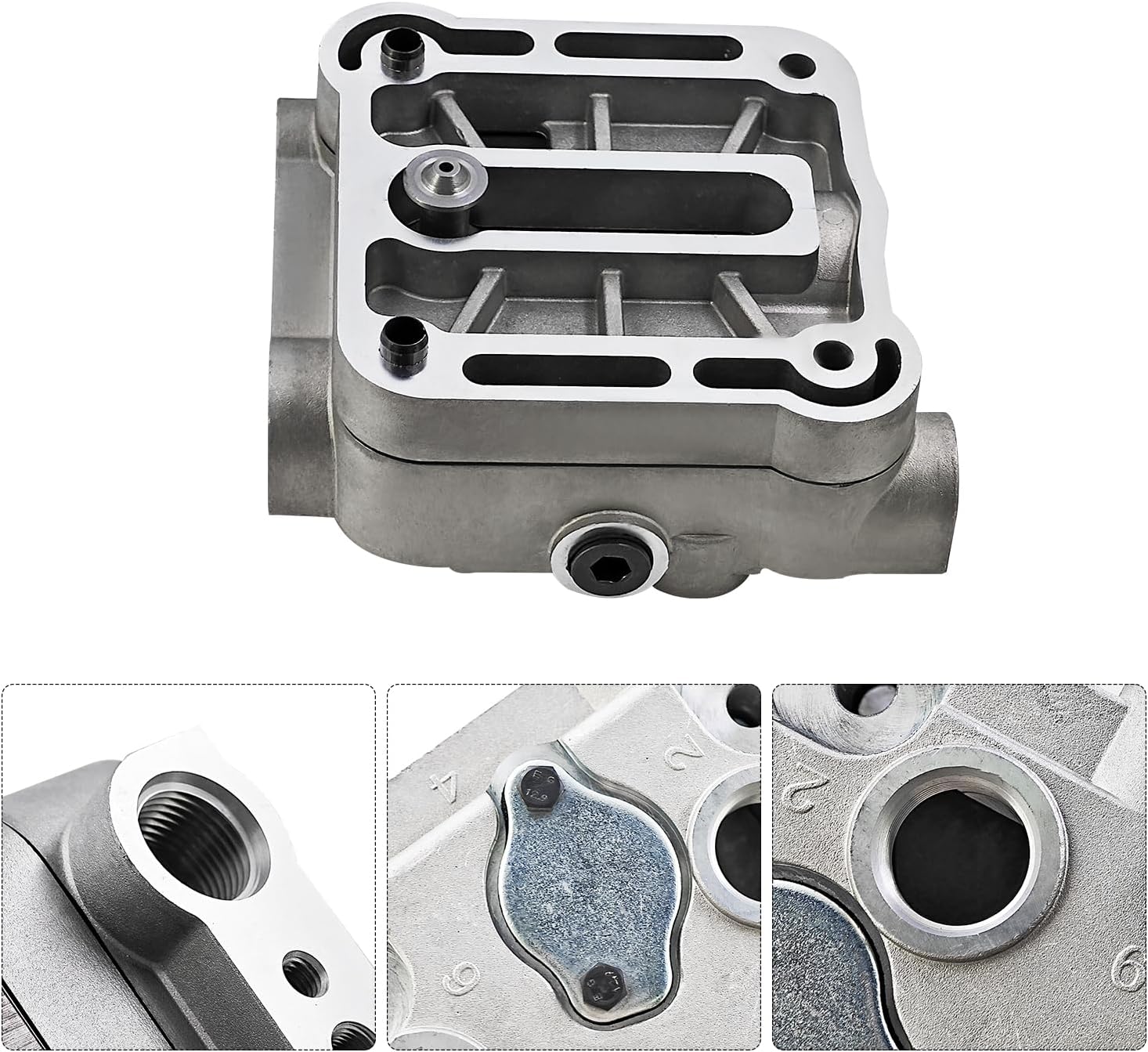 BA-921 Air Brake Compressor Cylinder Head Replacement for Caterpillar Engine C11/ C15/ C18 Replace# 223-3637 5012533 5011427 5012531 5012532 801463 304-9991 353-7137 385-0937