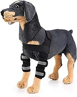 Vista 2 de SELMAI Soporte reflectante de hombro para perro, soporte de pierna frontal, protector de codo canino, envoltura de articulación de apoyo adicional