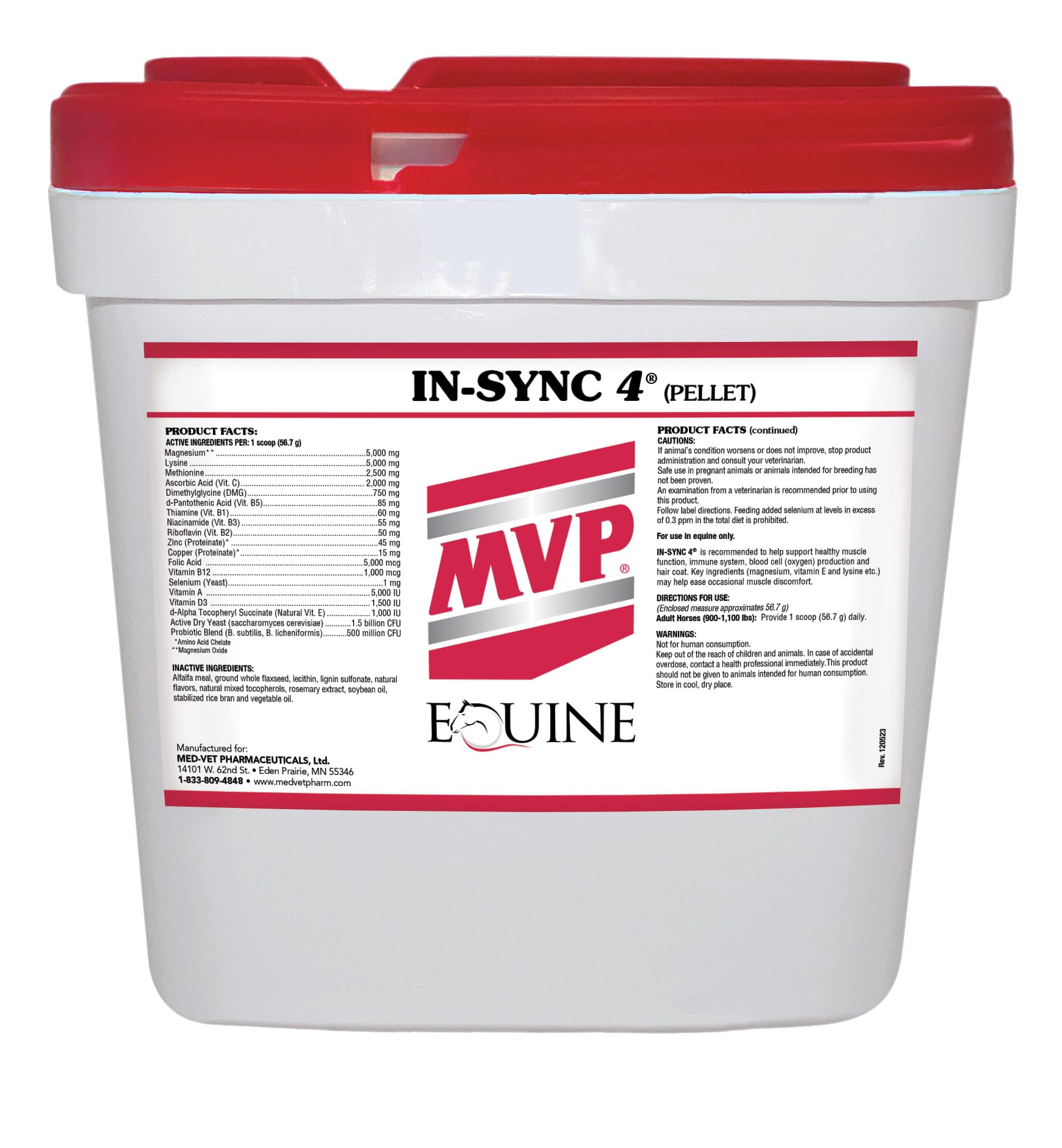MVP in-Sync (24lb) with Natural Vitamin E for Muscle Health/Recovery in Horses…