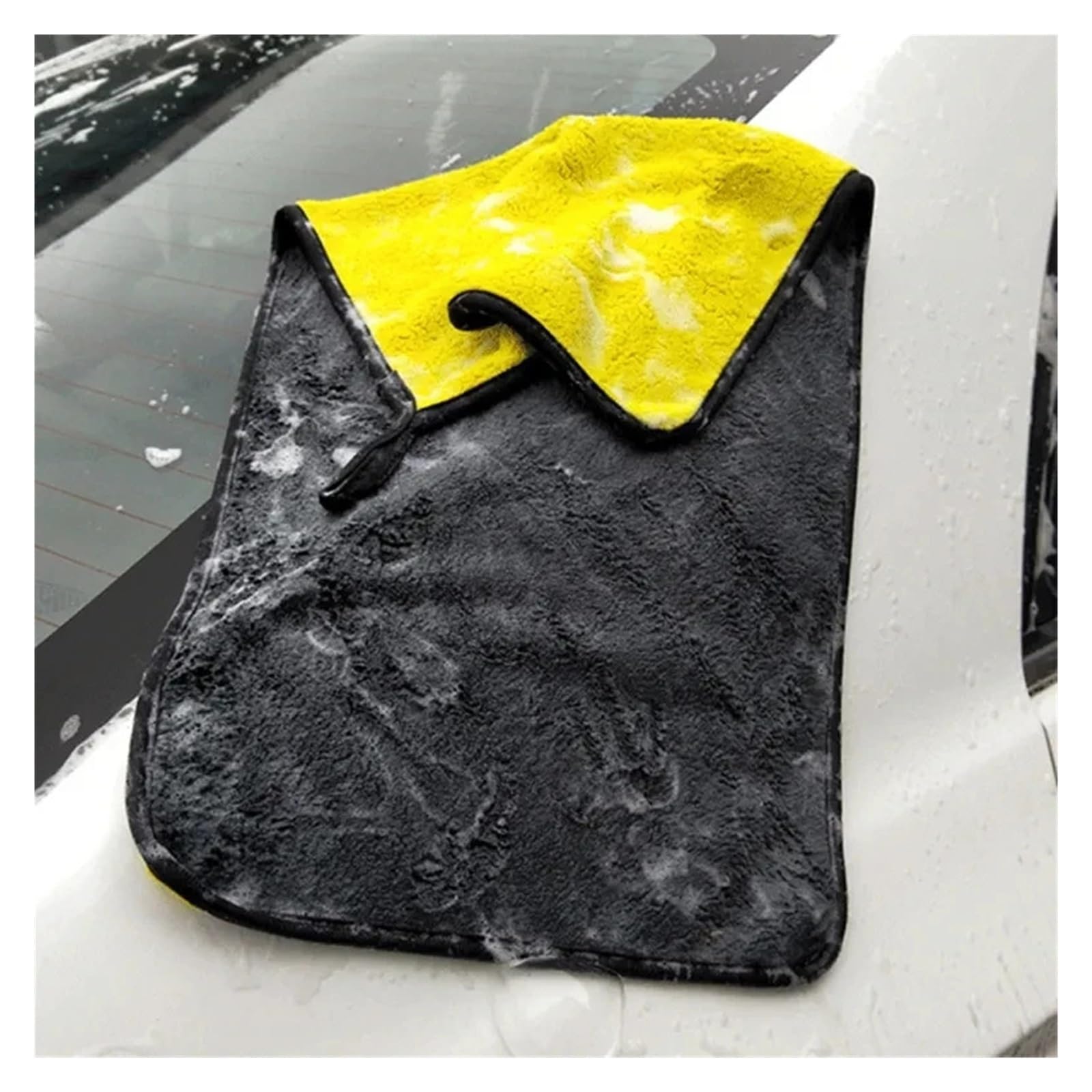 Thick Microfiber Cleaning TowelsPack Soft Drying Cloths for Car Washing Detailing - Double Layer Clean Rags for Fit — view 3