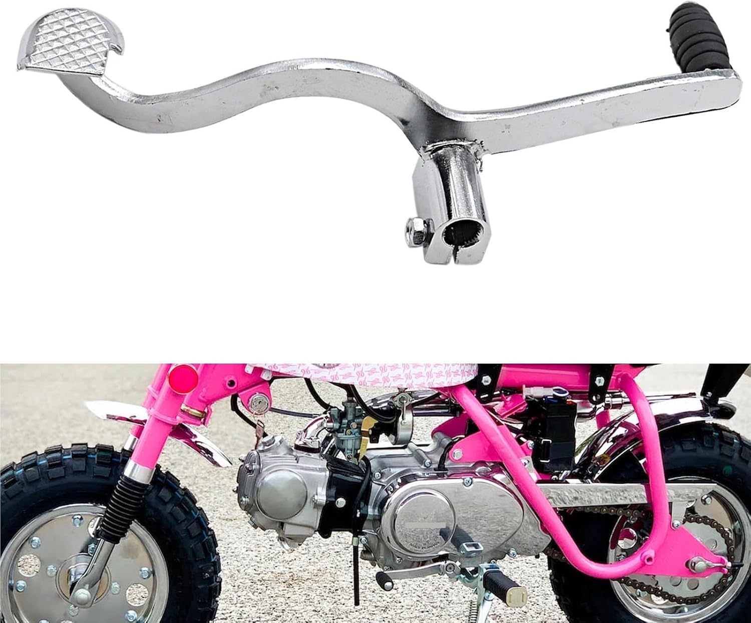 Compatible for Honda Monkey Mini Trail DAX Z50A Z50R Z50J Z110 Z125 Double Pedal Gear Shift Lever