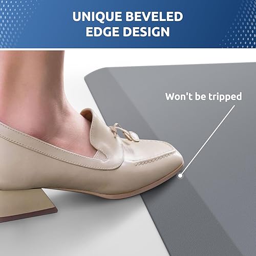 Miniatura 201 de KitchenClouds - Tapete antifatiga acolchado para cocina, impermeable, antideslizante, cómodo, para escritorio de pie, fregadero y oficina, 17.3 x 39