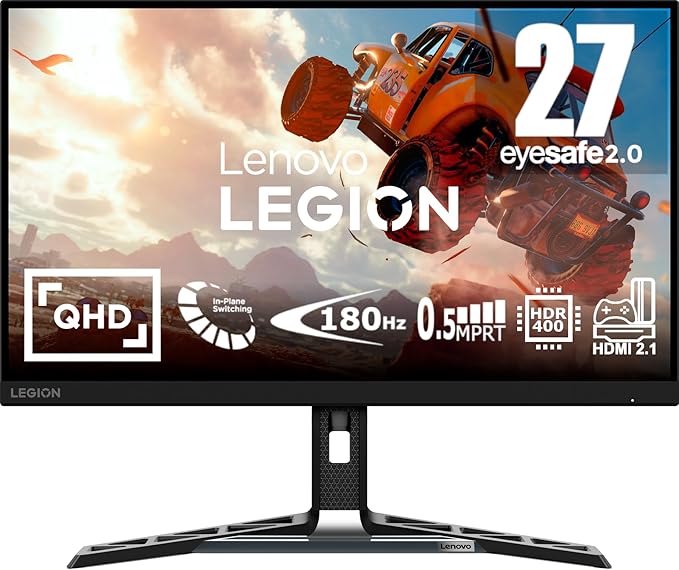 Lenovo Legion R27qe 27 inch Gaming Monitor | QHD, 1440p, 180Hz, IPS, 0 ...