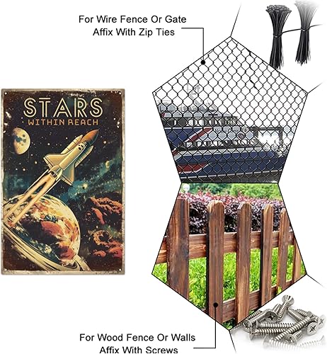 Miniatura 4 de GLOBLELAND Letrero de metal con texto en inglés "WITHIN REACH" con texto en inglés "WITHIN REACH" con texto en inglés "WITHIN REACH" con texto en