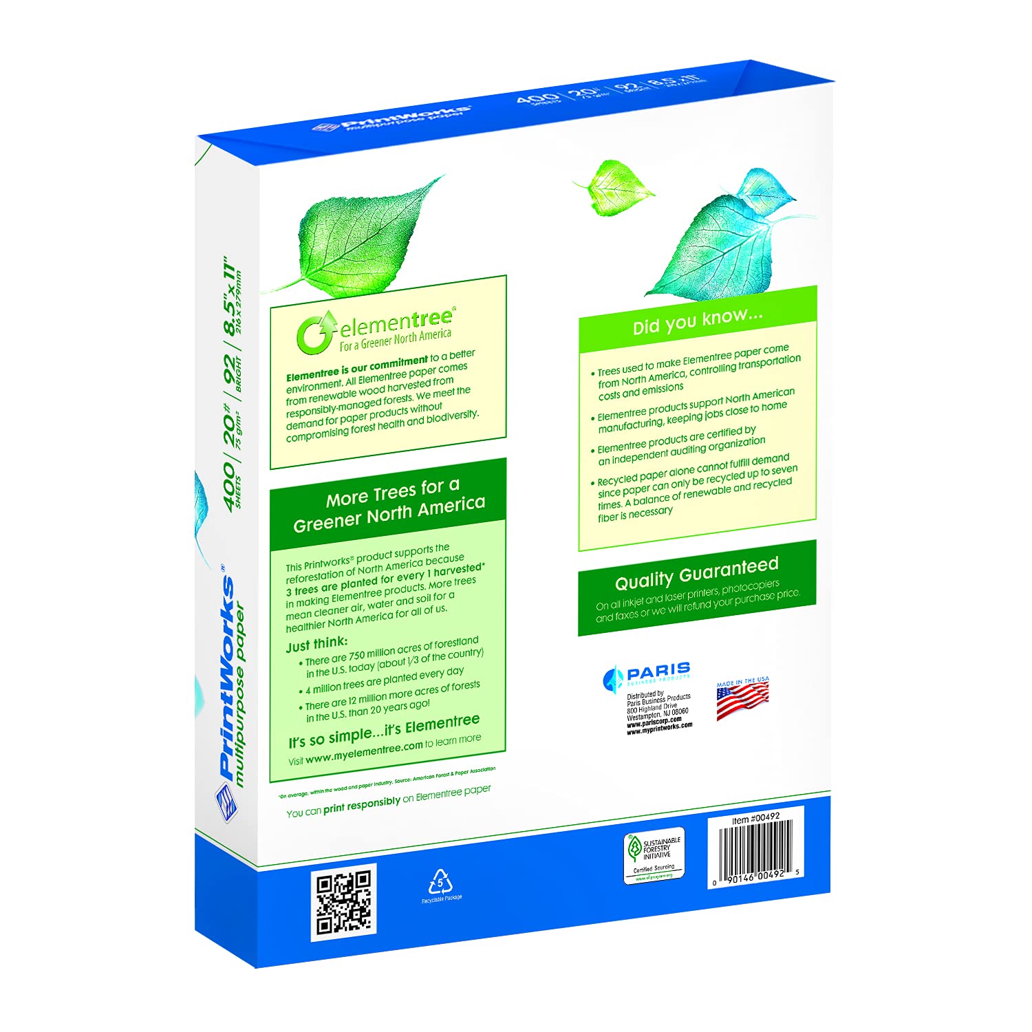 Printworks - Papier à usages multiples 8,5" x 11" , 20 Pound, 92 - 400 feuilles brillantes