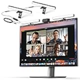 HumanCentric Video Conference Lighting - Webcam Light for Streaming, LED Monitor and Laptop Light for Video Conferencing, Zoom Lighting for Computer, Replace Ring Light for Zoom Meeting, Double Kit
