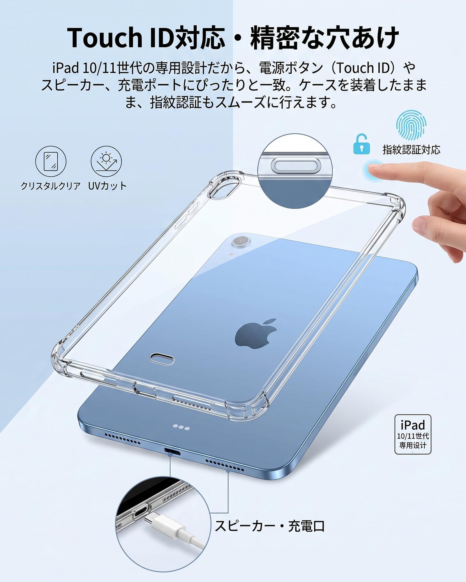 Amazon.co.jp: PRODELI For iPad 11世代/10世代 ケース (A16,11インチ