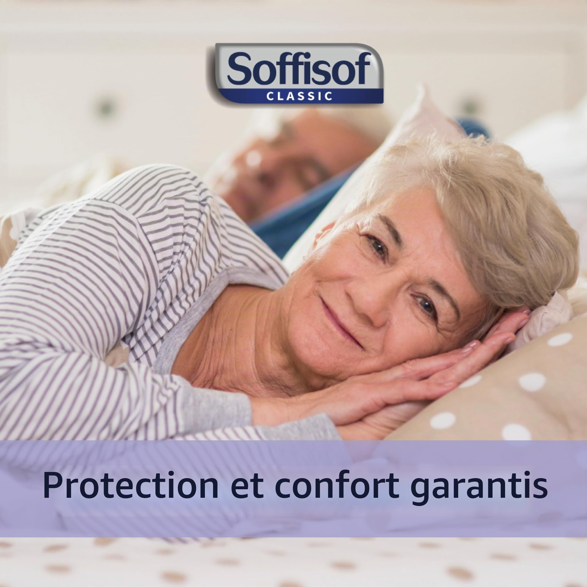 Soffisof Bed 80x180 Extra - 90x Alèse Jetable Adulte - 6 Paquets de 15 Protège Matelas Jetable Avec Ailes 80x180cm, Absorption jusqu'à 7 Gouttes - Alese de Lit Incontinence