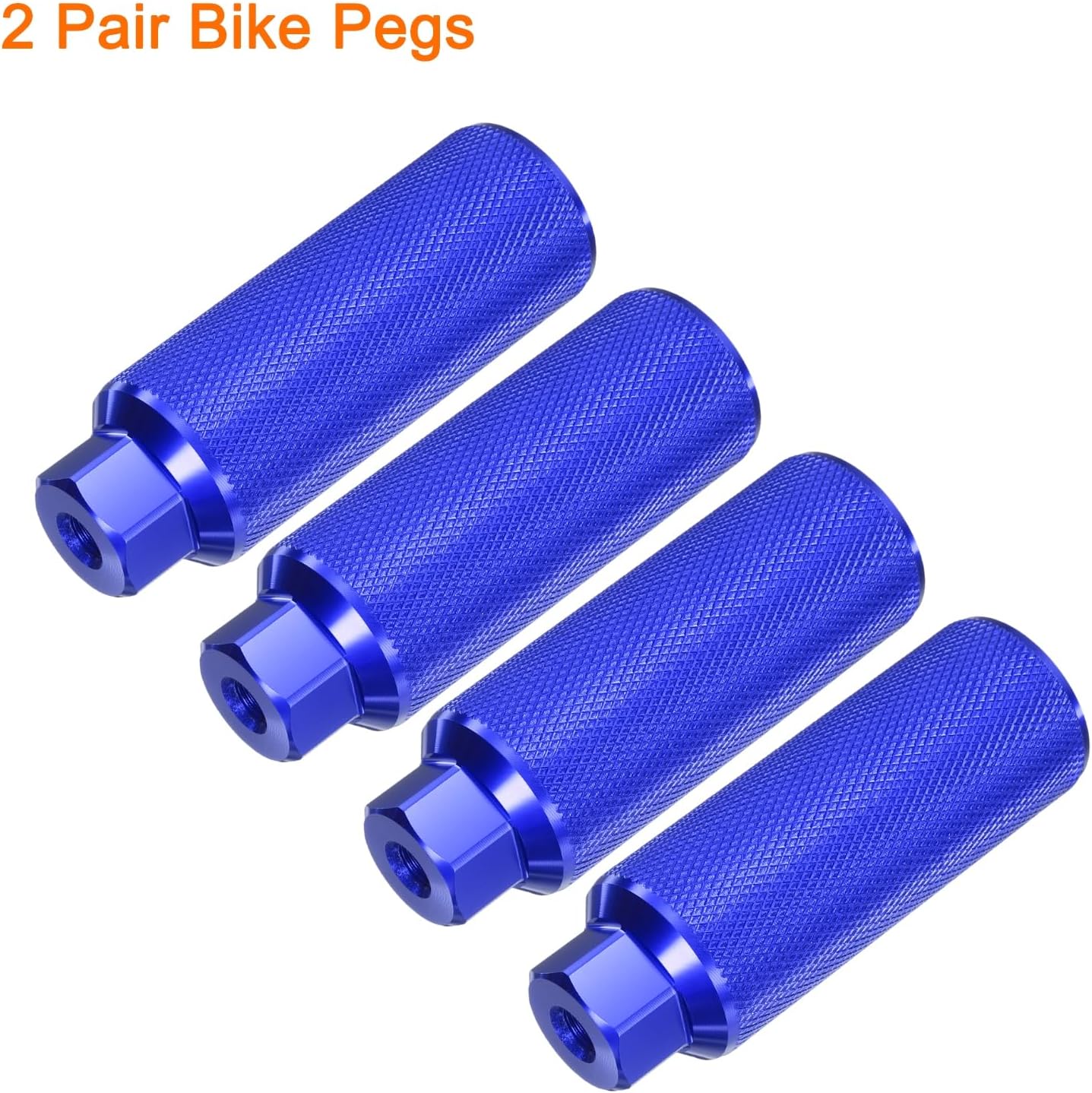 HARFINGTON Bike Pegs Aluminum Alloy Rear Stunt Pegs Anti-Skid Back Seat Stands Fit Axles for Bike