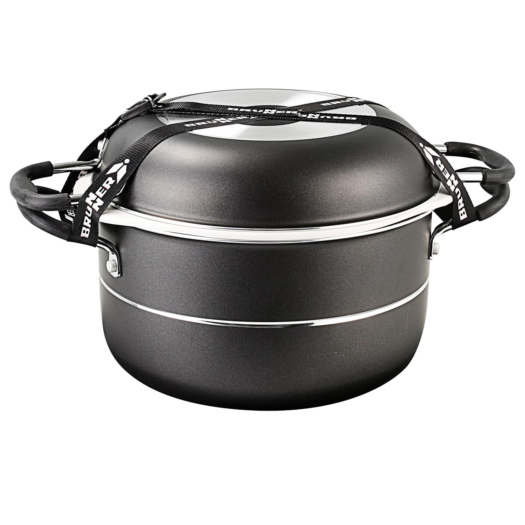 Brunner 0806095N - Ustensiles de Cuisine et Vaisselle de Camping en Aluminium, Jeu Pirate 9+1 Ø 24 cm