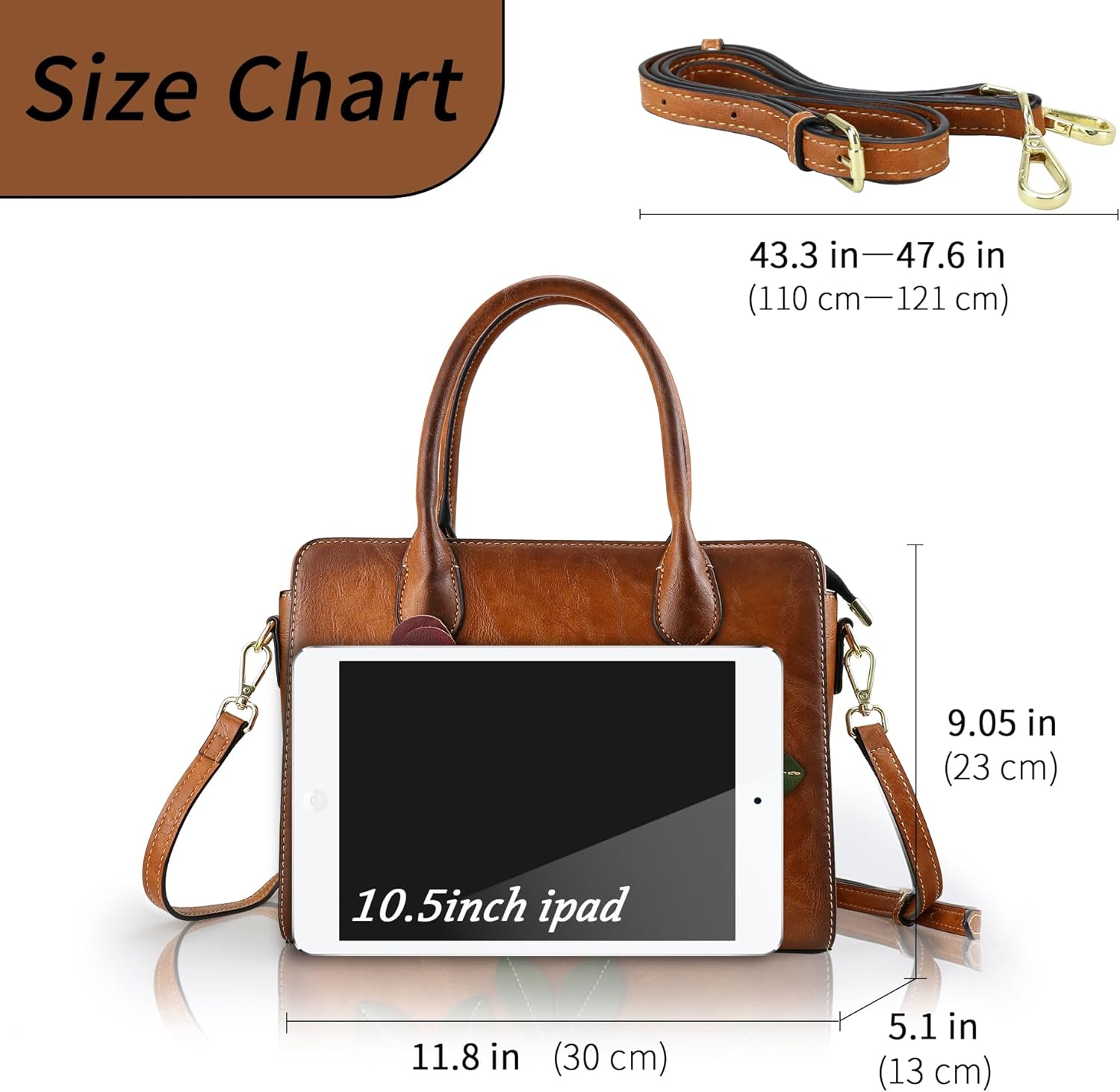 Handbags for Women Leather Shoulder Bag Top Handle Satchel Ladies Crossbody Purse - Image 4