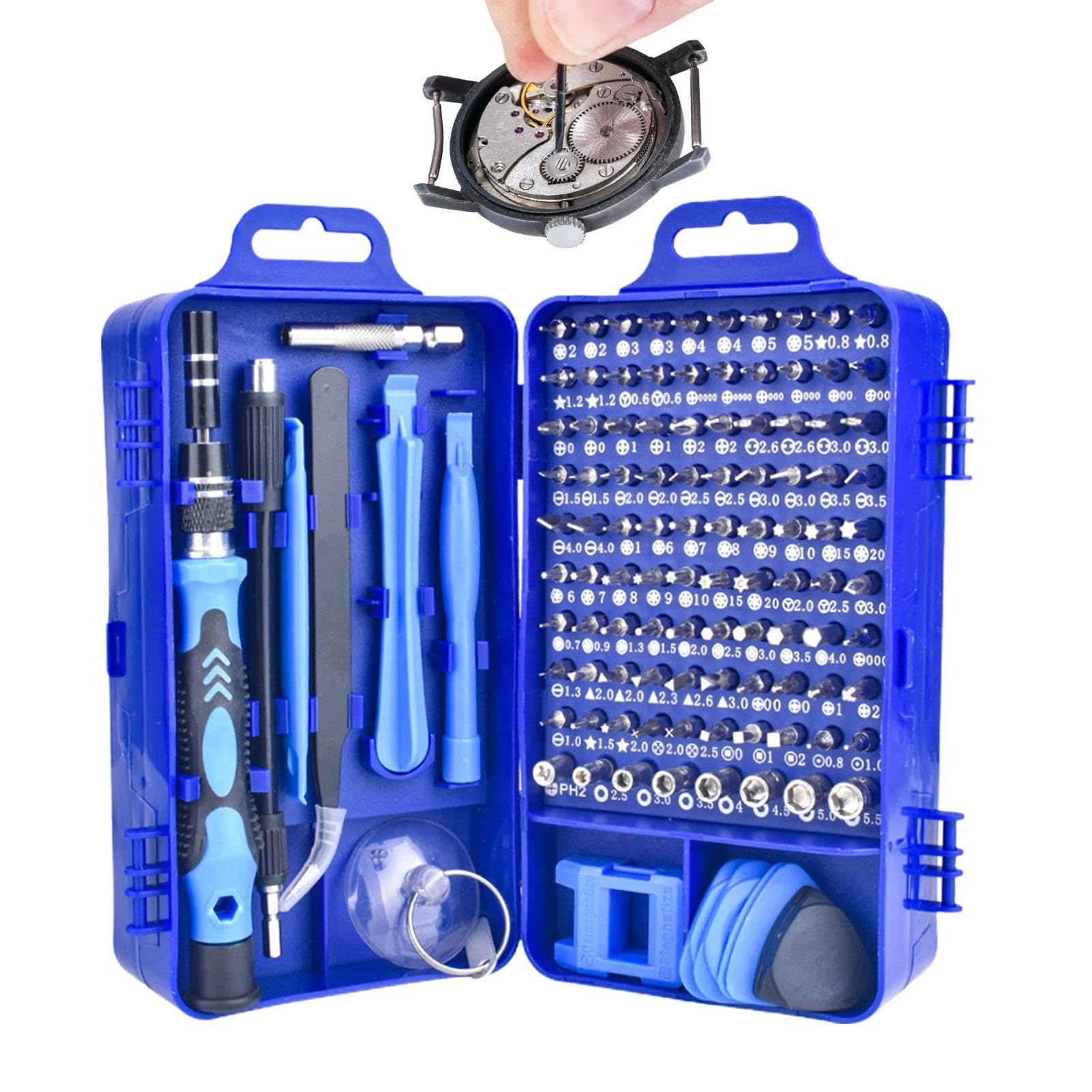 Kit D'outils De Précision 115-en-1 - Mini Tournevis Pour PC, Téléphone, Console, Montre - Malette Noire CR-V Mini Schroevendraaierset Kit D'outils De Précision 115-en-1 - Mini Tournevis Pour PC, Téléphone, Console, Montre - Malette Noire CR-V Mini Schroevendraaierset