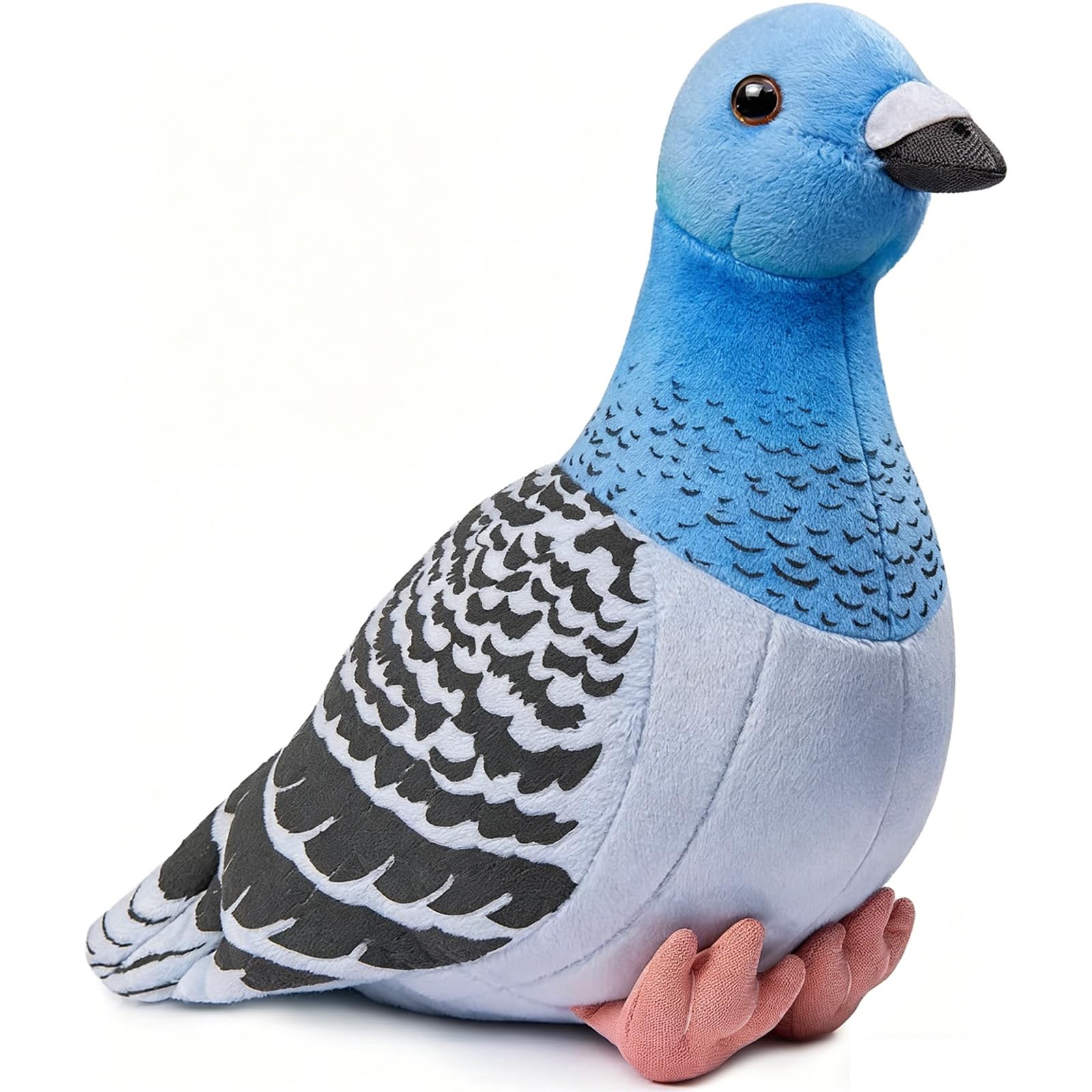 Novastream 20cm Pigeon Plush Toy, Soft Blue Pigeon Teddy Bird, Realistic Stuffed Animal for Home Decor, Gift for Bird Lovers