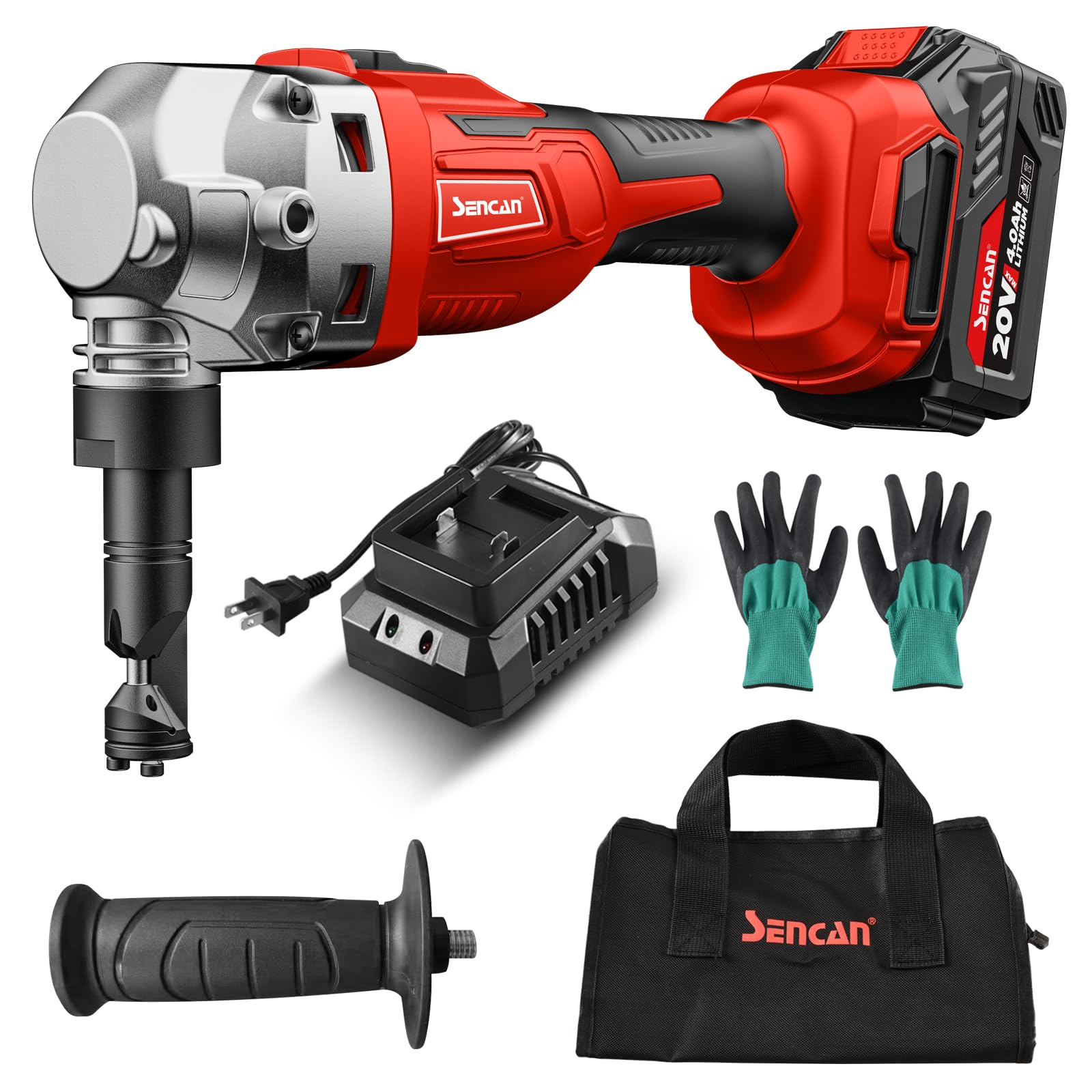 Cordless Metal Nibbler 16 Gauge Sheet Metal Cutter 1900RPM Brushless Motor | Replaced Blades for Cutting Aluminium, Stainless Steel, Plastic (With 1