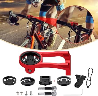 Cycling Computer Mount - Versatile Out Front GPS Mount for Wahoo, Garmin, Bryton, Cateye - Compatible with 1.26/32mm Handlebars - Ideal for Mountain Bikes and More