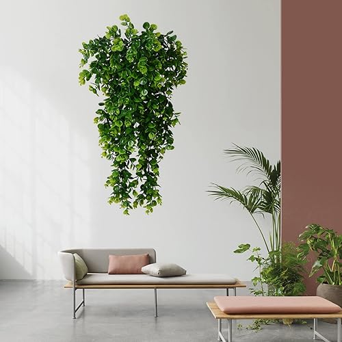 Miniatura 5 de cdar Hojas de hiedra falsas, hiedra artificial, guirnalda de hiedra para decoración de dormitorio, vides de hiedra para decoración de habitación,