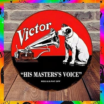 Victor ビクター 犬 ニッパー プレート入額　 昭和４６年 日本ビクター株式会社|限定品 ミレニアムゴールドニッパー