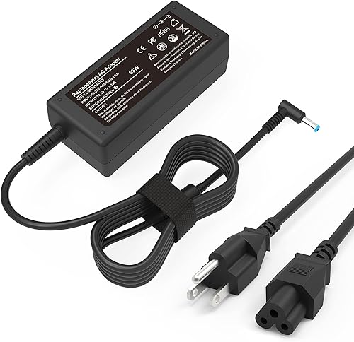 Adaptador de 65W 19.5V 3.33A Cargador para portátil HP Pavilion X360 M3-U003DX M3-U001DX, Envy X360 M6-W103DX, 709985-004 PPP009A PPP009C PPP009D