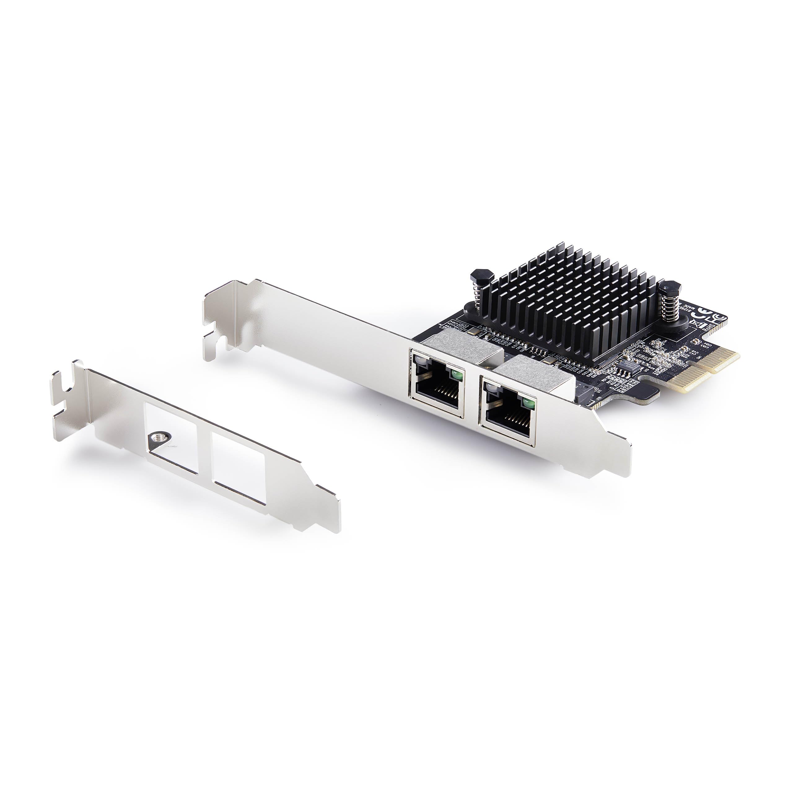 StarTech Carte Réseau PCIe Gigabit 5G, 2 Ports (PR25GR-NETWORK-CARD) | Realtek RTL8126, 5G/2, 5G/1G/100M/10M, Carte LAN PCI Express, Windows/Linux