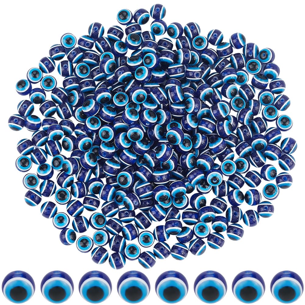 Perles œil turc bleue de 12mm loisirs créatifs création boucles d'oreilles