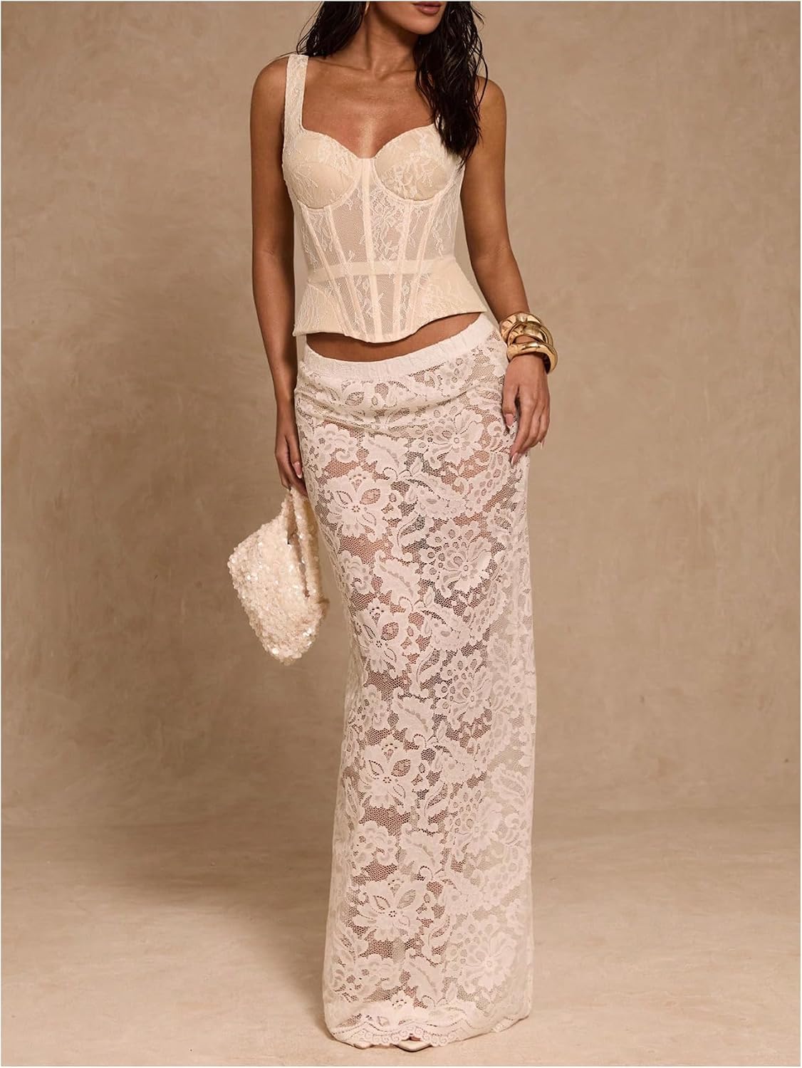 Verdusa Women's Lace Bustier Corset Tops Renaissance Crop Tank Tops Summer Festival Outfits