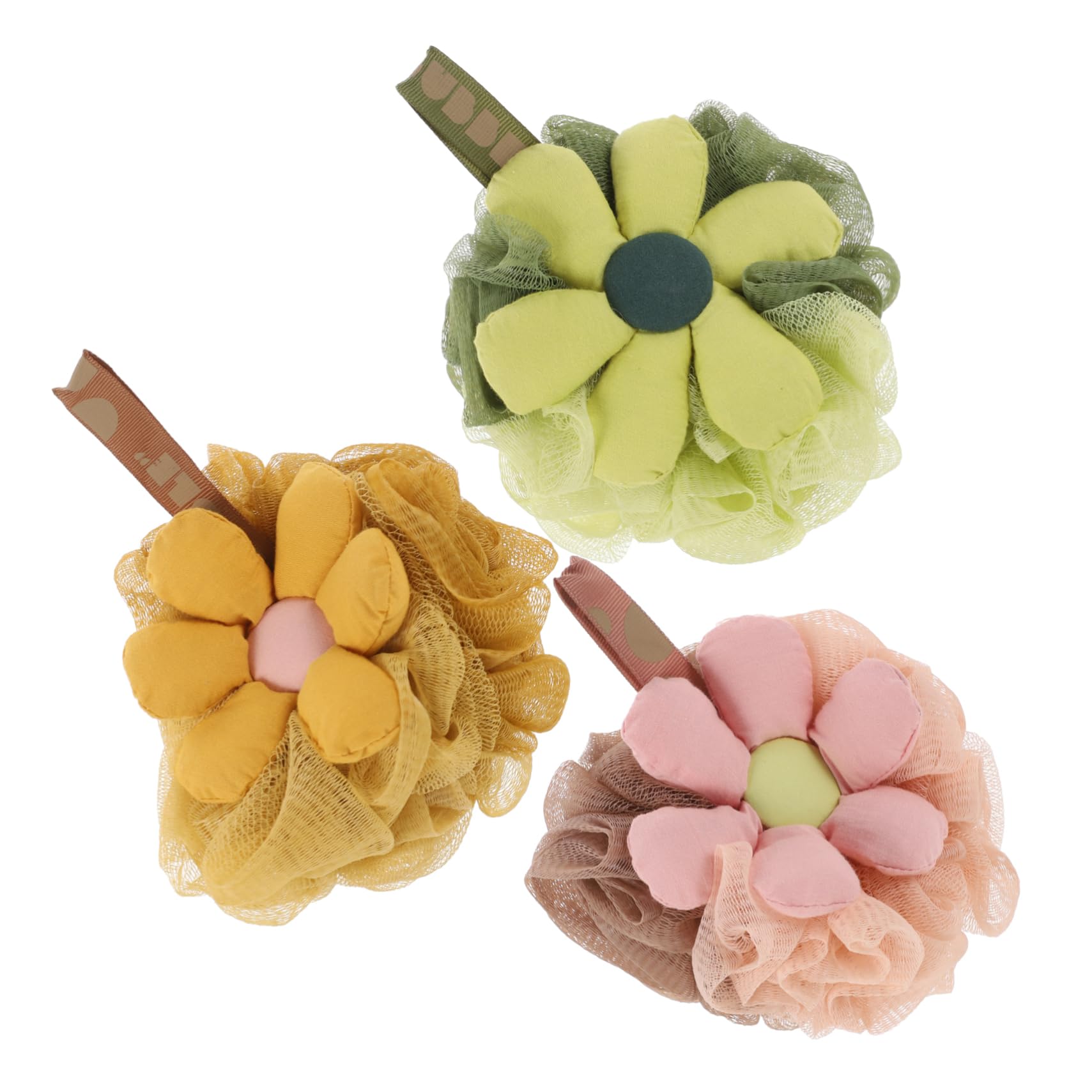 Angoily 9piezas Esponja De Baño Para Bebés De Exfoliante Floral De Loofah Para Baño De Recién Nacidos Diseño Práctico y Portátil